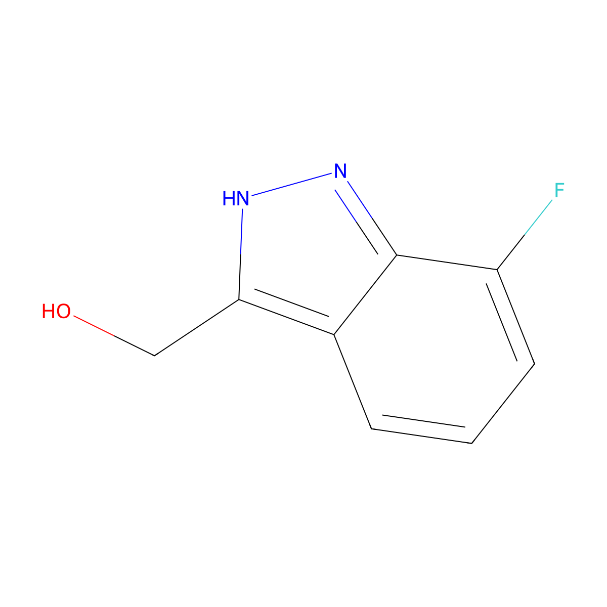 (7-Fluoro-1H-indazol-3-yl)methanol molecular structure, CAS 1360929-76-5