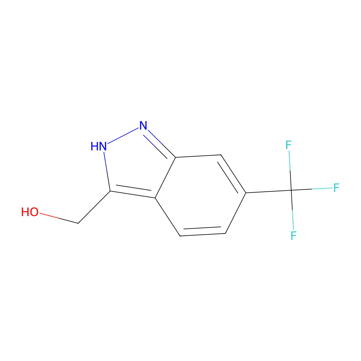 (6-(Trifluoromethyl)-1H-indazol-3-yl)methanol molecular structure, CAS 1360929-95-8
