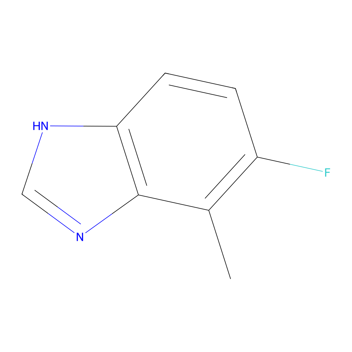 5-Fluoro-4-methylbenzimidazole molecular structure, CAS 1360938-47-1