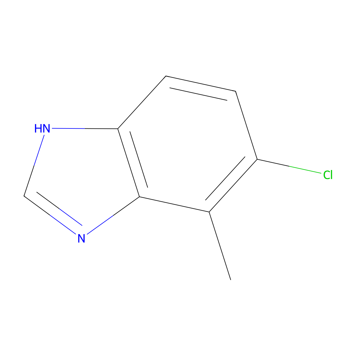 5-Chloro-4-methylbenzimidazole molecular structure, CAS 1360938-85-7