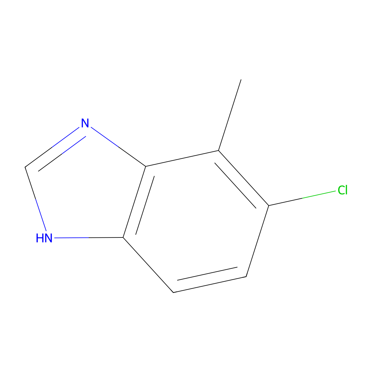 5-Chloro-4-methylbenzimidazole molecular structure, CAS 1360938-85-7