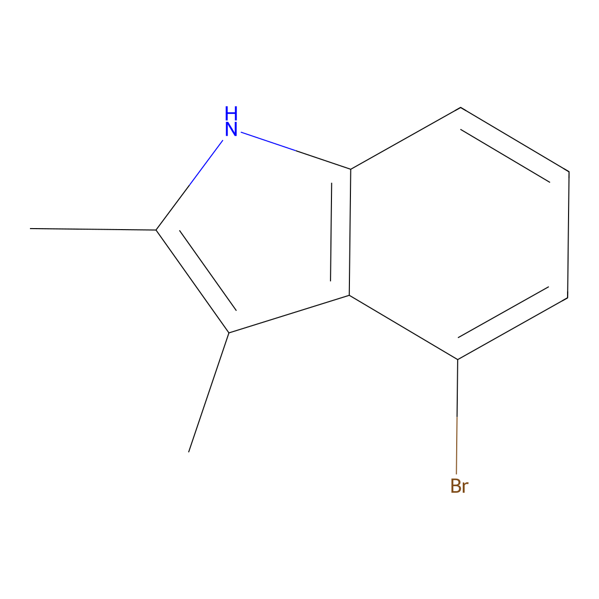 4-bromo-2,3-dimethyl-1H-indole molecular structure, CAS 1360941-35-0