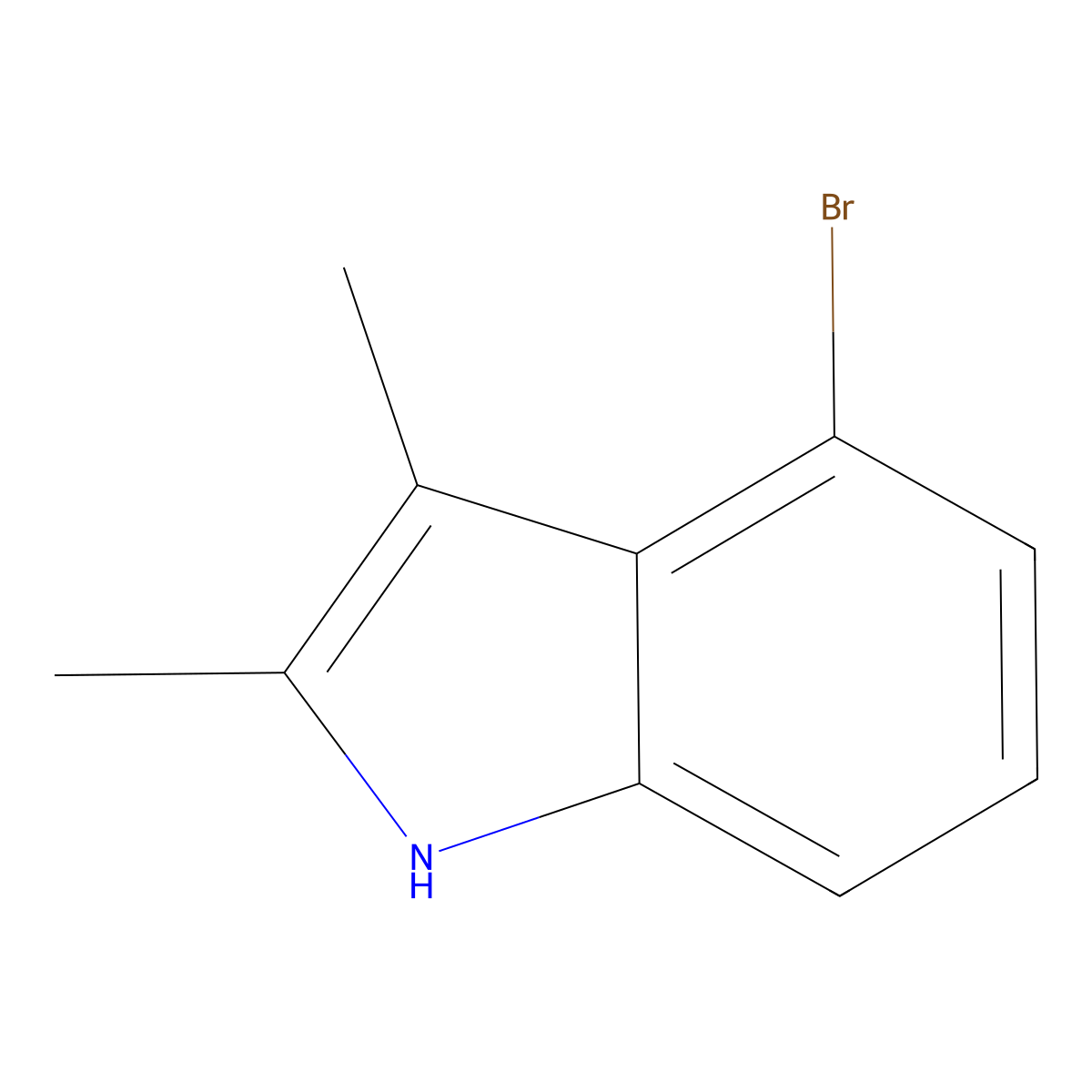 4-bromo-2,3-dimethyl-1H-indole molecular structure, CAS 1360941-35-0