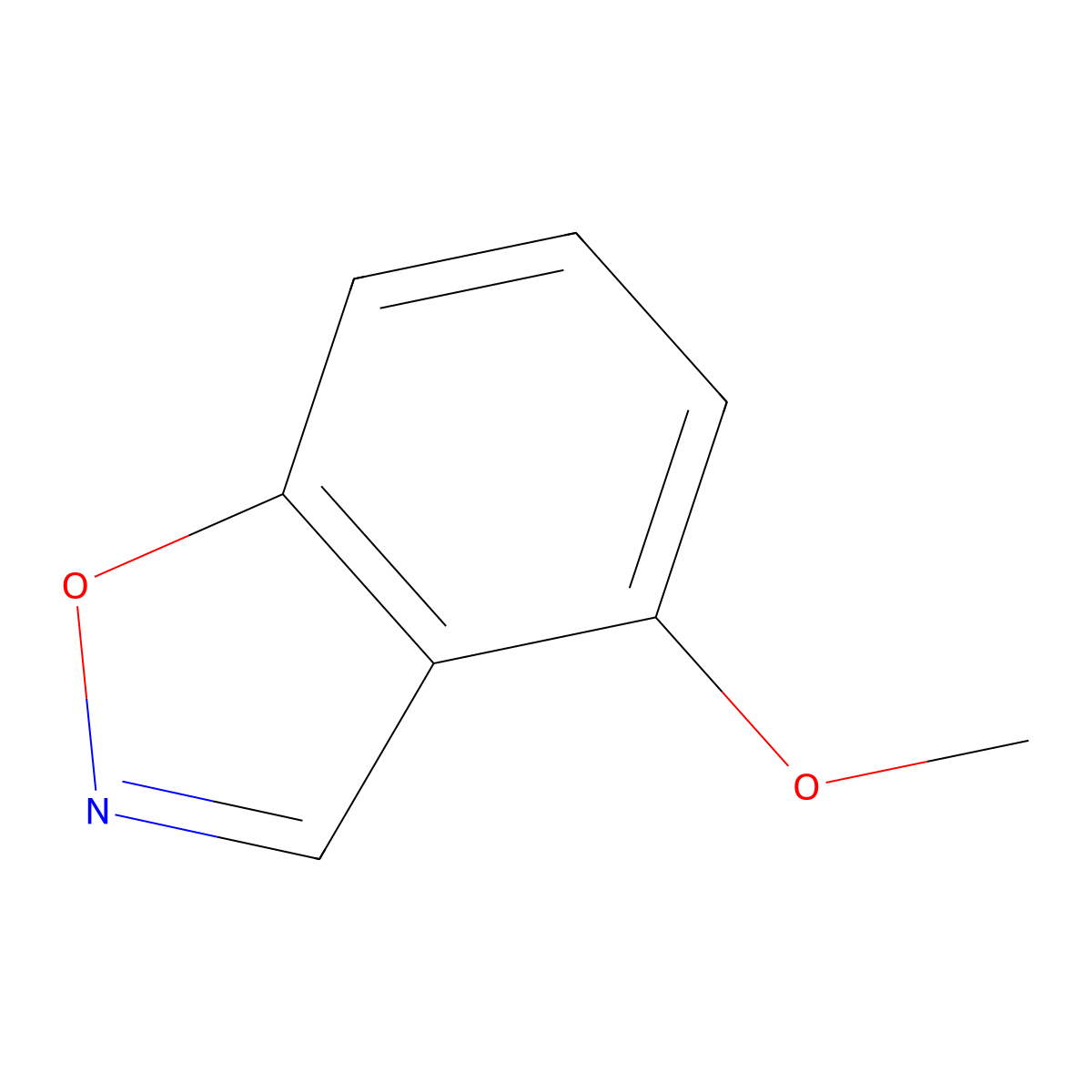 4-Methoxybenzo[d]isoxazole molecular structure, CAS 1360943-30-1