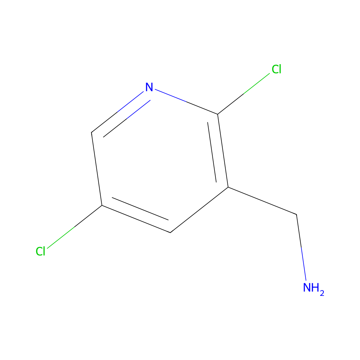 (2,5-Dichloropyridin-3-yl)methanamine molecular structure, CAS 1360952-89-1