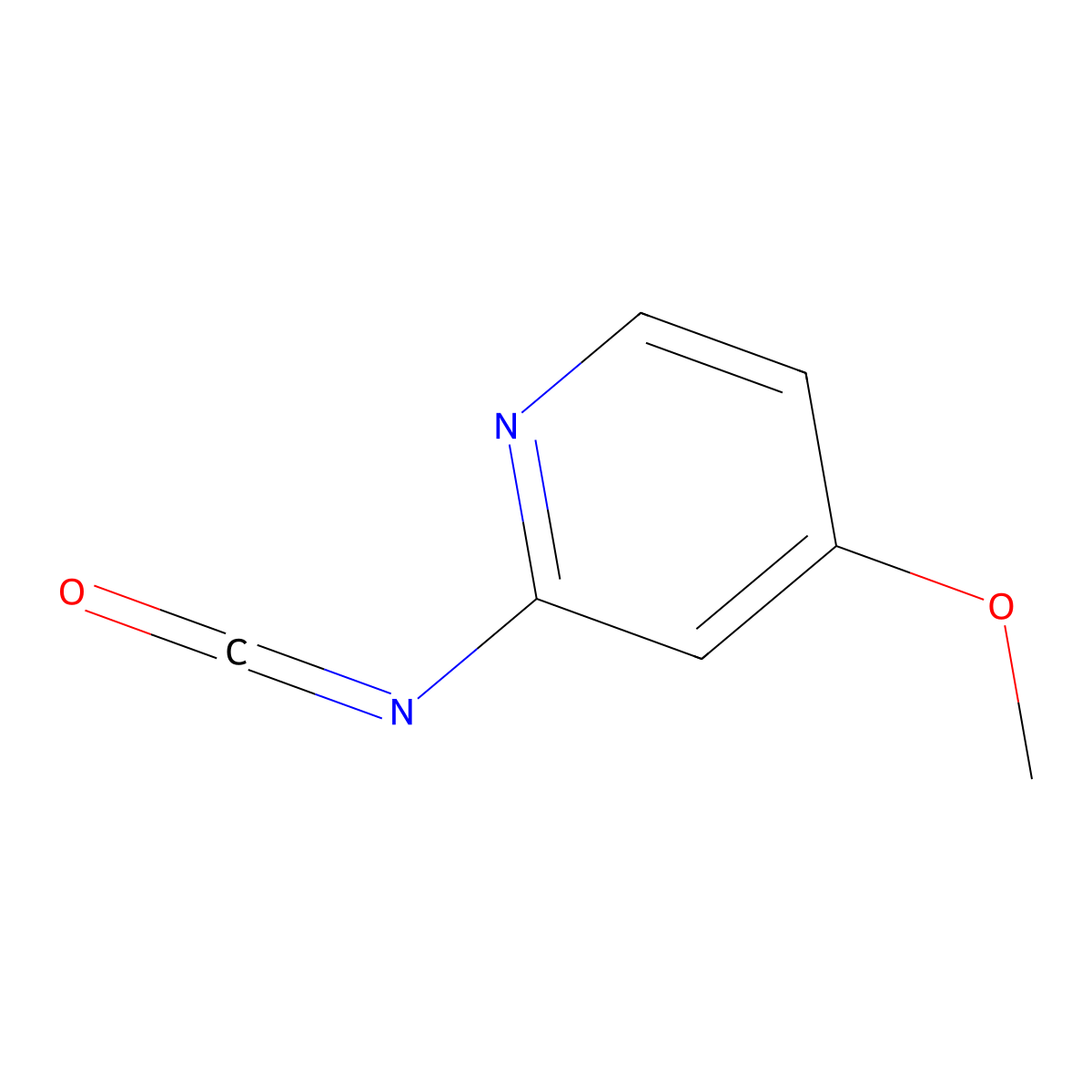 2-Isocyanato-4-methoxypyridine molecular structure, CAS 1360959-51-8