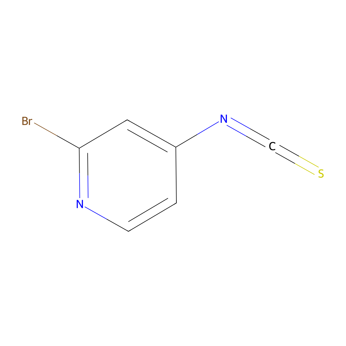 2-Bromo-4-isothiocyanatopyridine molecular structure, CAS 1360960-35-5