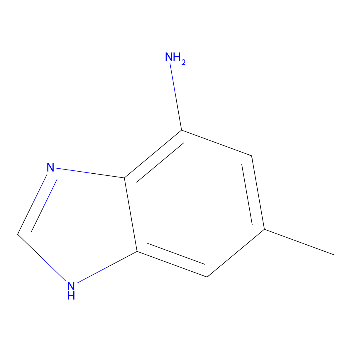 5-Methyl-1H-1,3-benzodiazol-7-amine molecular structure, CAS 1360962-04-4