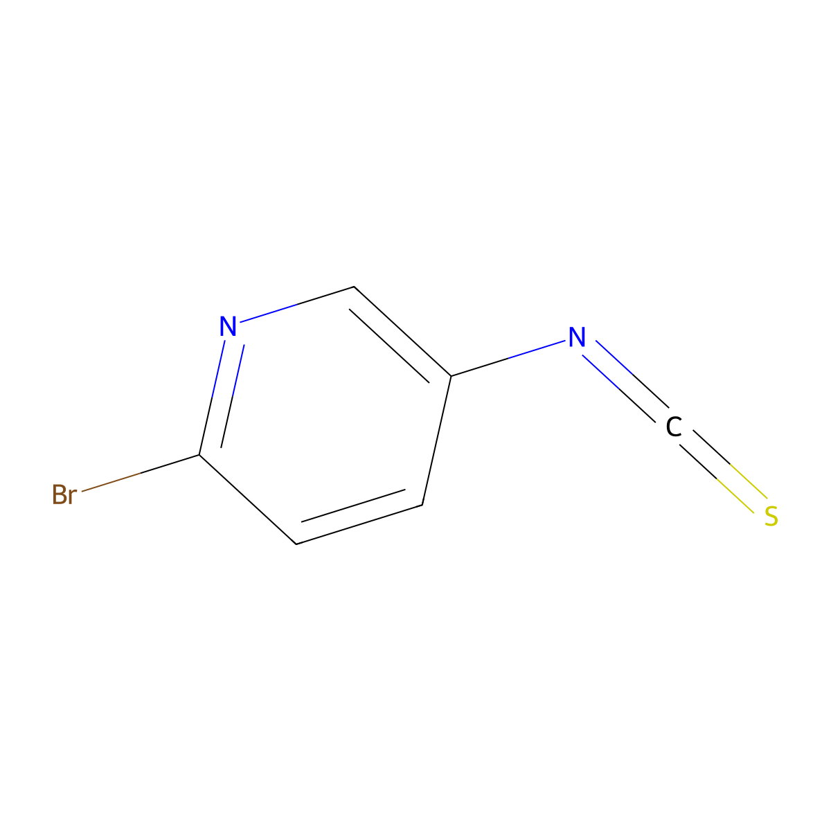 2-Bromo-5-isothiocyanatopyridine molecular structure, CAS 1360967-82-3