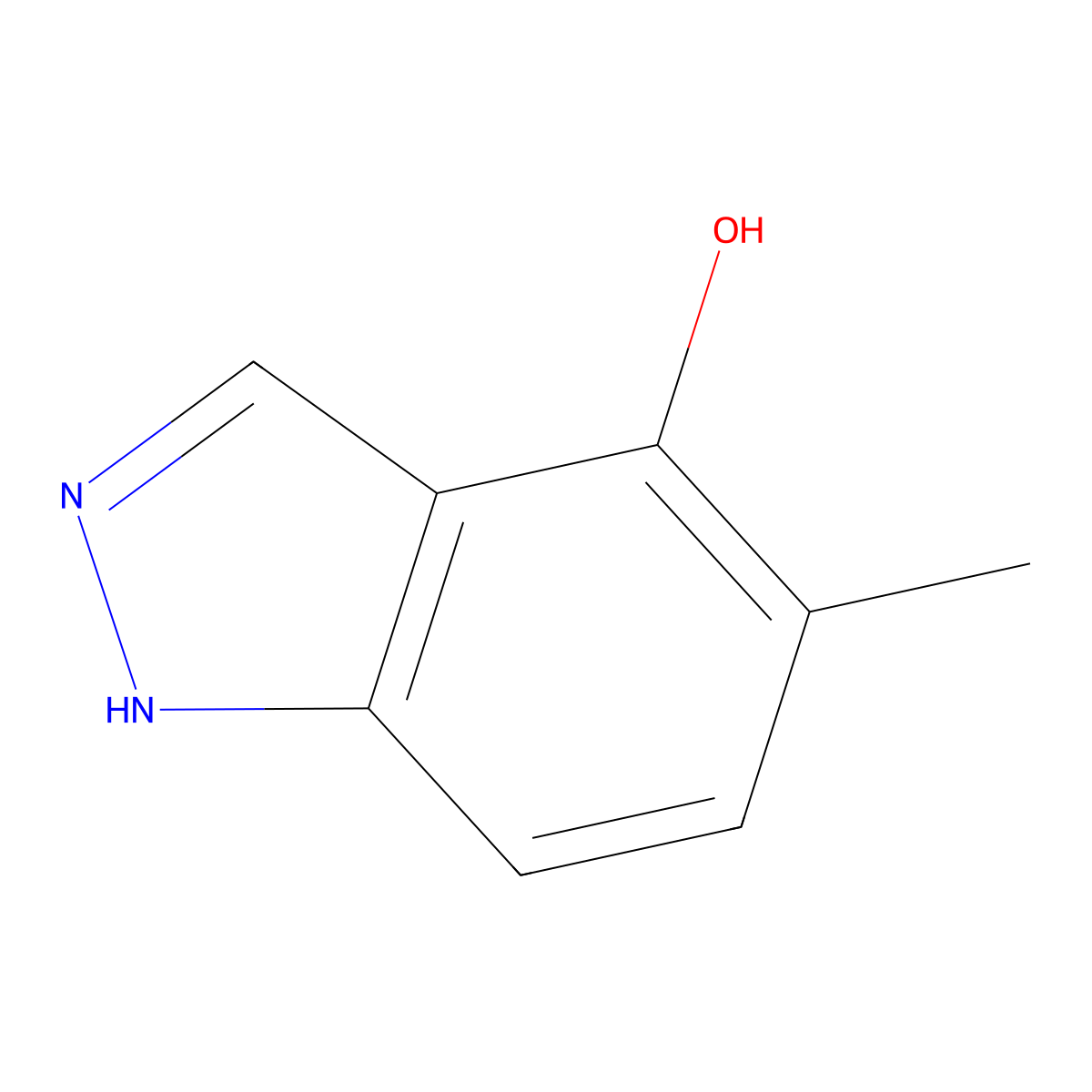 5-Methyl-1H-indazol-4-ol molecular structure, CAS 1360968-74-6