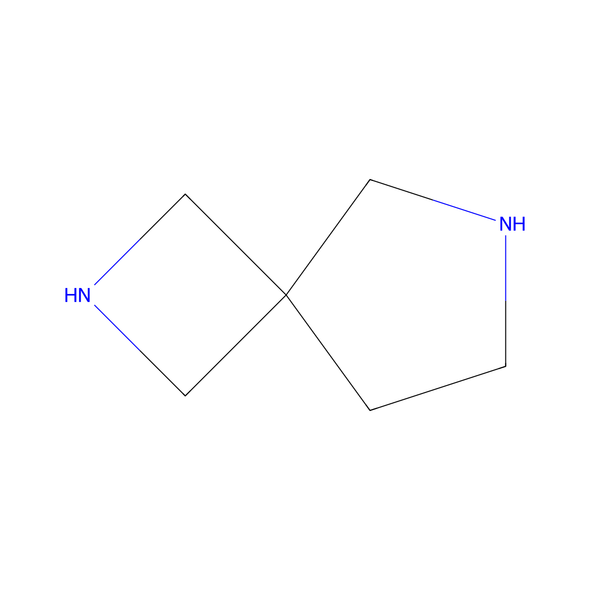 2,6-Diazaspiro(3.4)octane molecular structure, CAS 136098-13-0