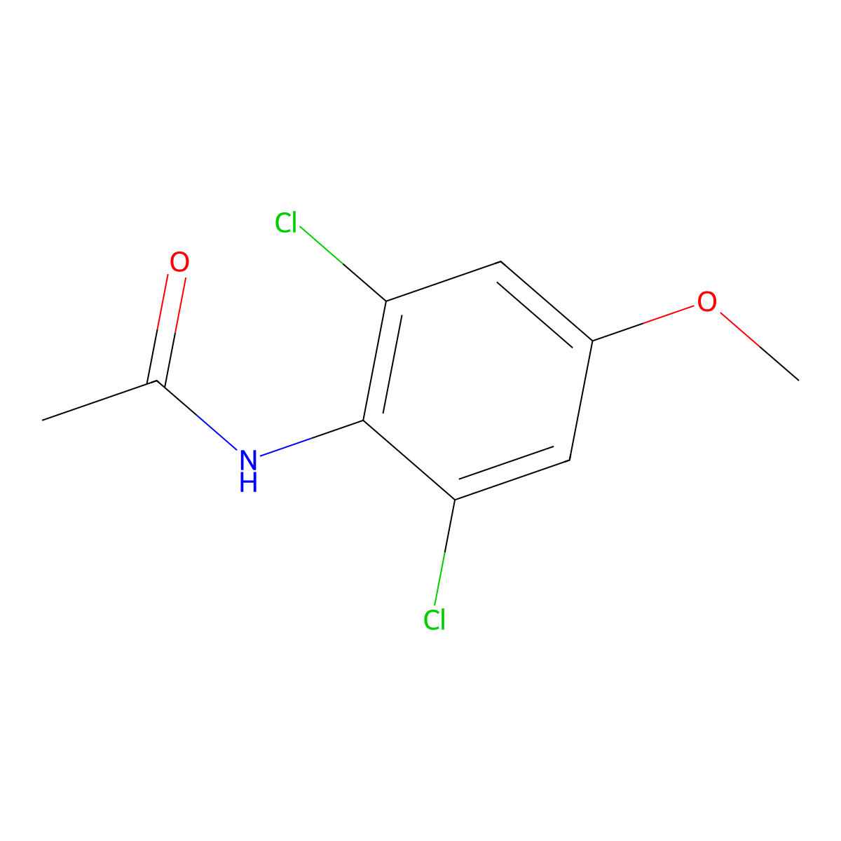 N-(2,6-dichloro-4-methoxyphenyl)acetamide molecular structure, CAS 136099-55-3