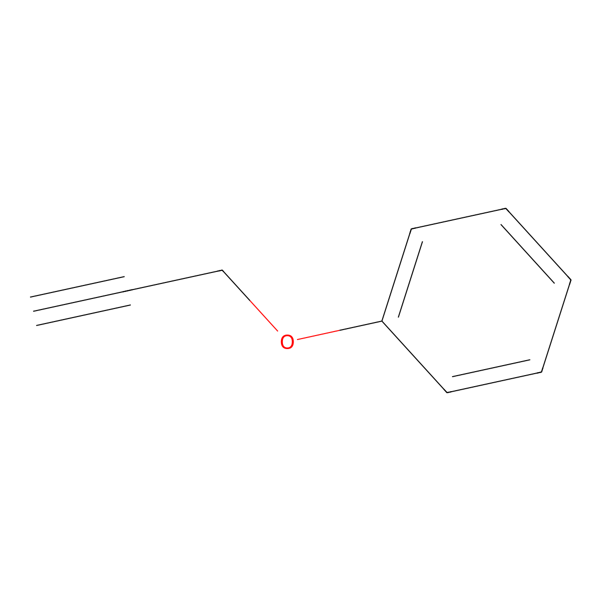 (Prop-2-ynyloxy)benzene molecular structure, CAS 13610-02-1