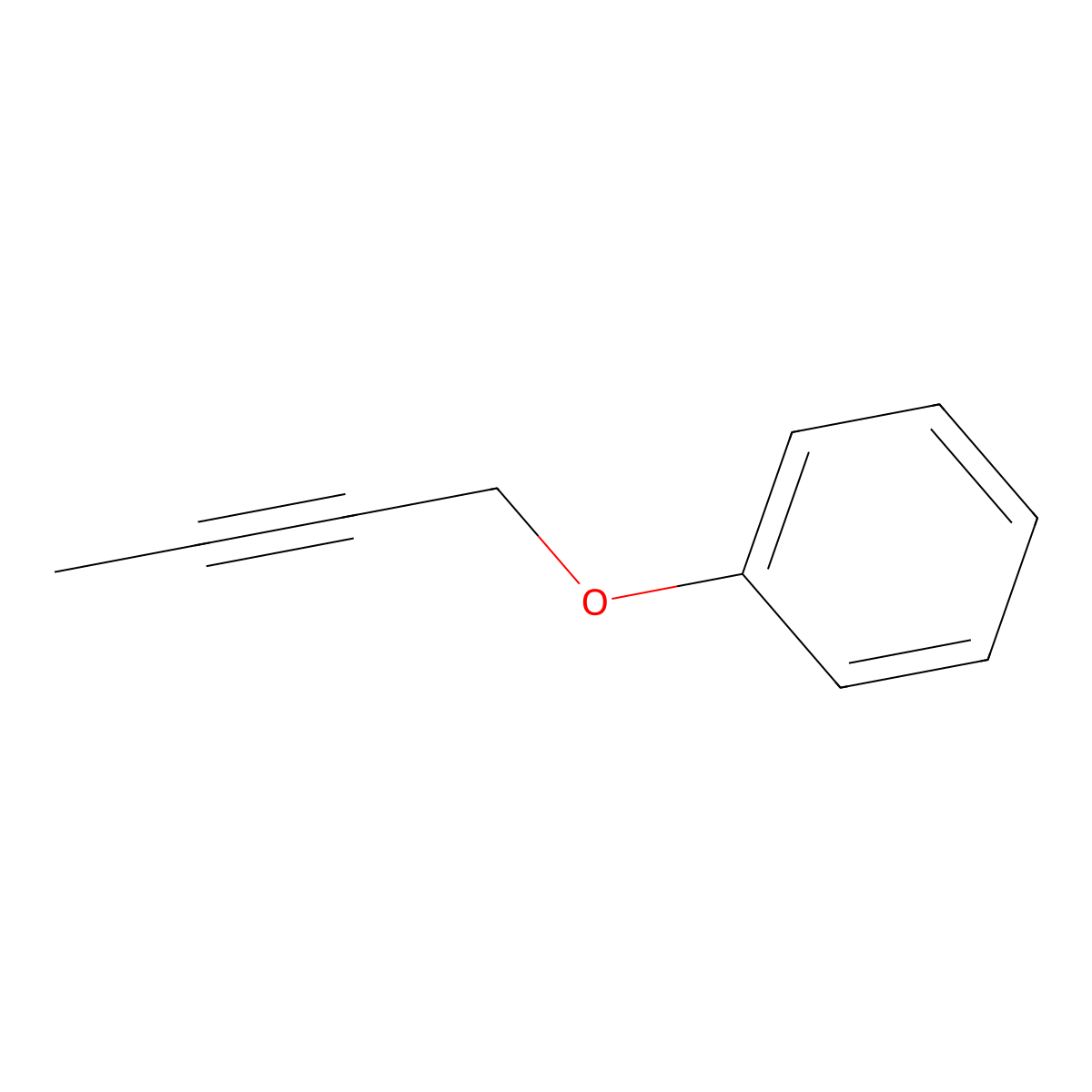 But-2-ynyloxybenzene molecular structure, CAS 13610-09-8