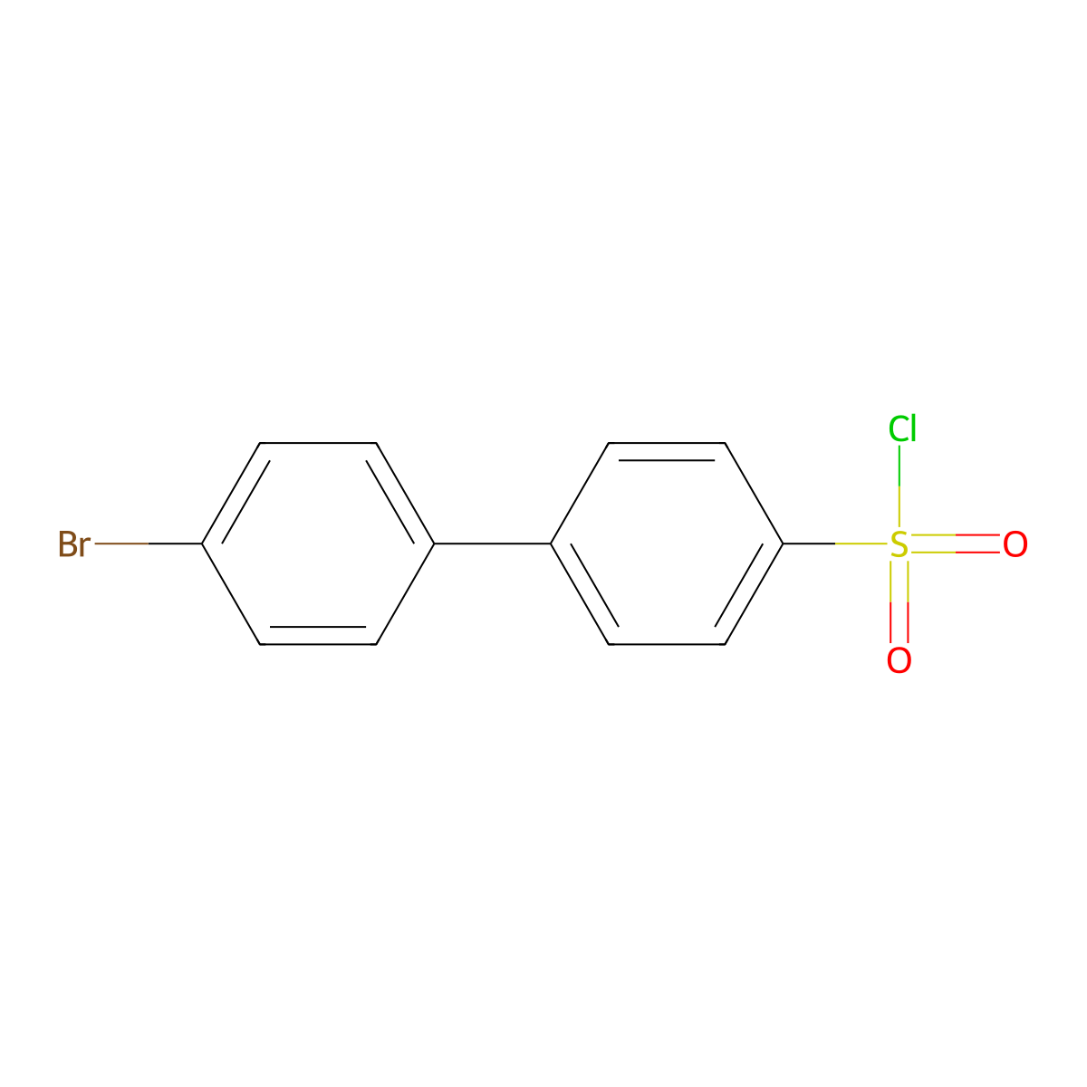 4'-Bromobiphenyl-4-sulfonyl chloride molecular structure, CAS 13610-11-2