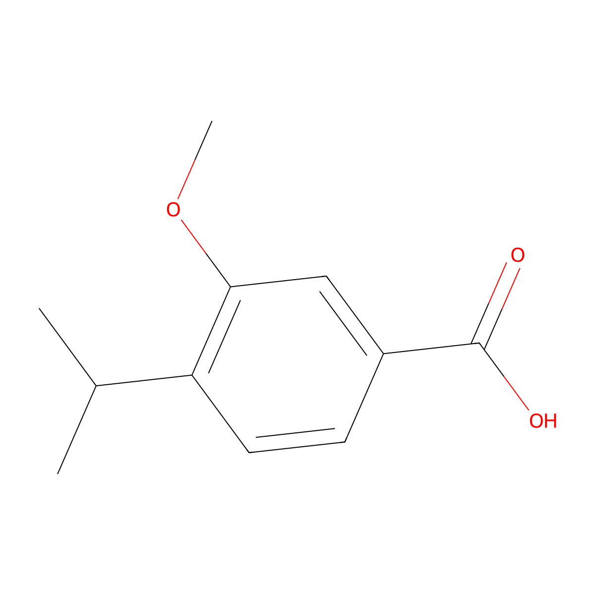 4-Isopropyl-3-methoxybenzoic acid molecular structure, CAS 1361003-71-5