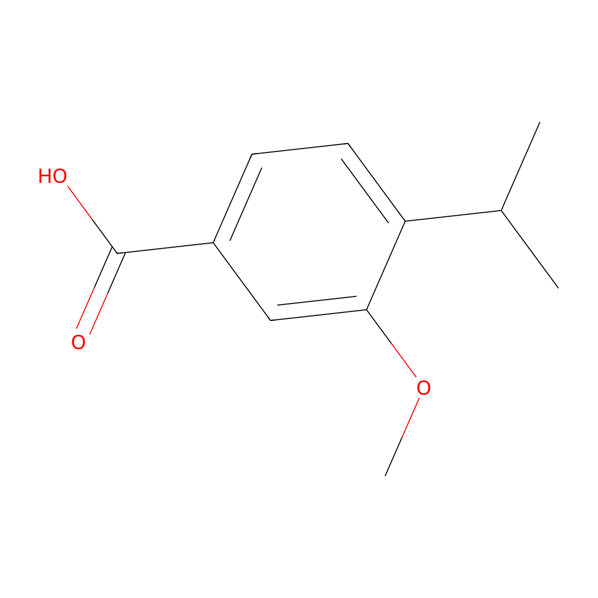 4-Isopropyl-3-methoxybenzoic acid molecular structure, CAS 1361003-71-5