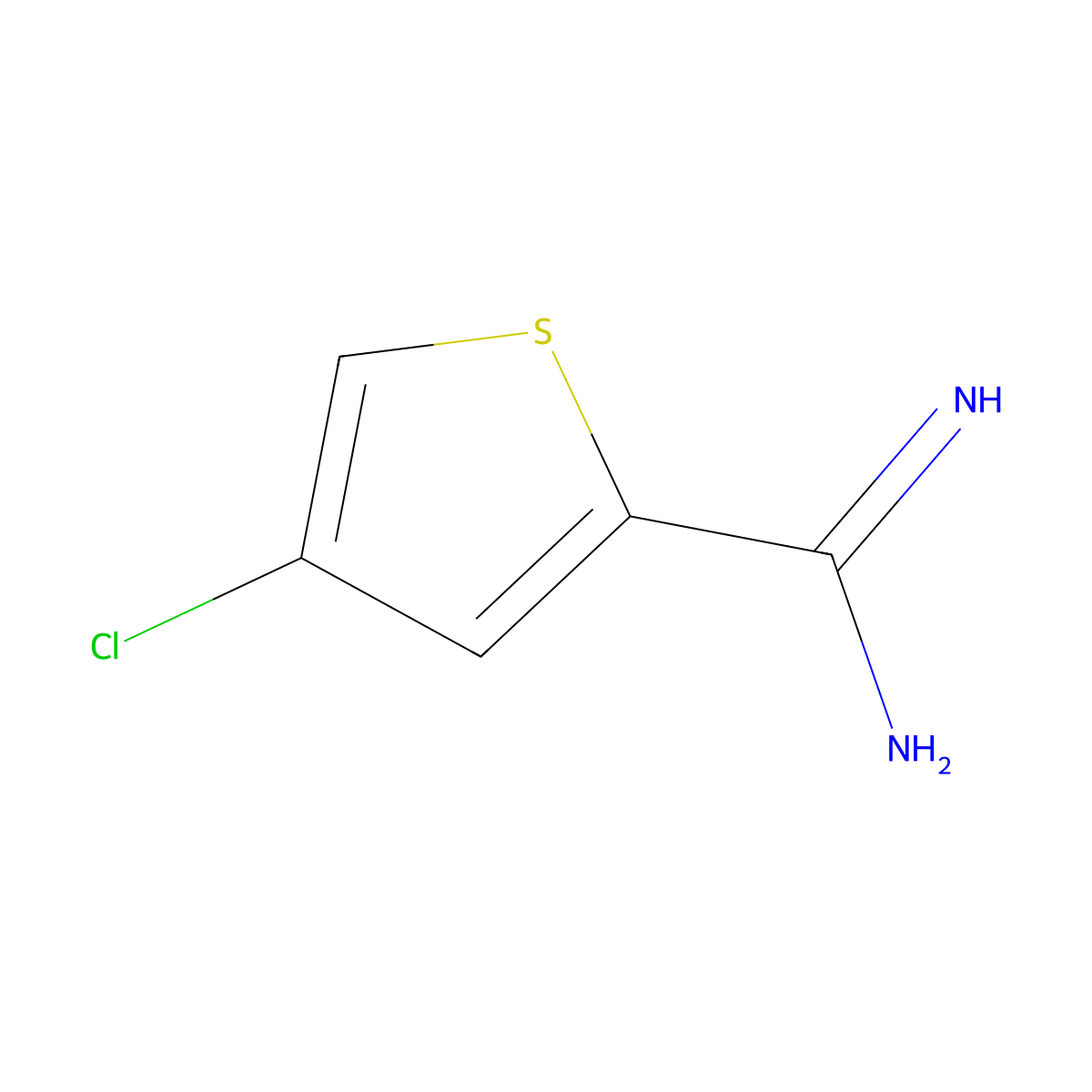 4-Chlorothiophene-2-carboximidamide molecular structure, CAS 1361003-73-7