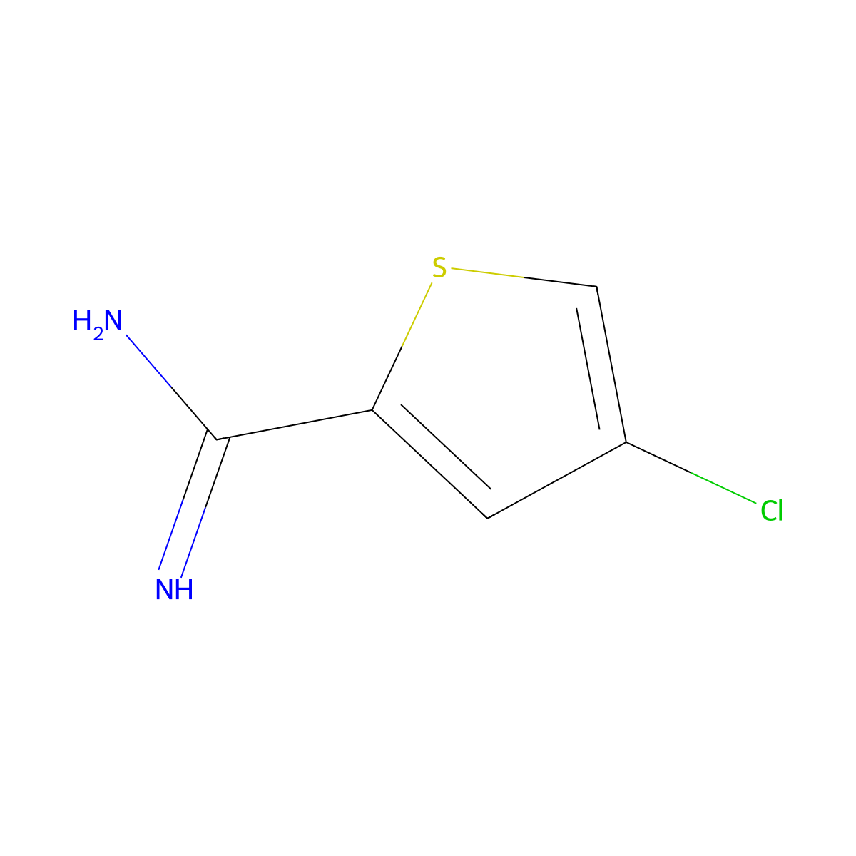 4-Chlorothiophene-2-carboximidamide molecular structure, CAS 1361003-73-7