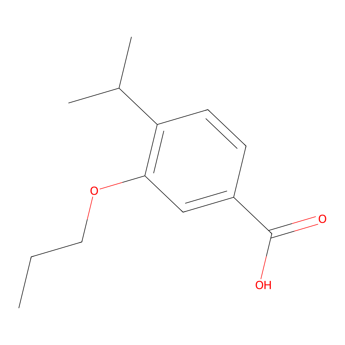 4-Isopropyl-3-propoxybenzoic acid molecular structure, CAS 1361003-87-3