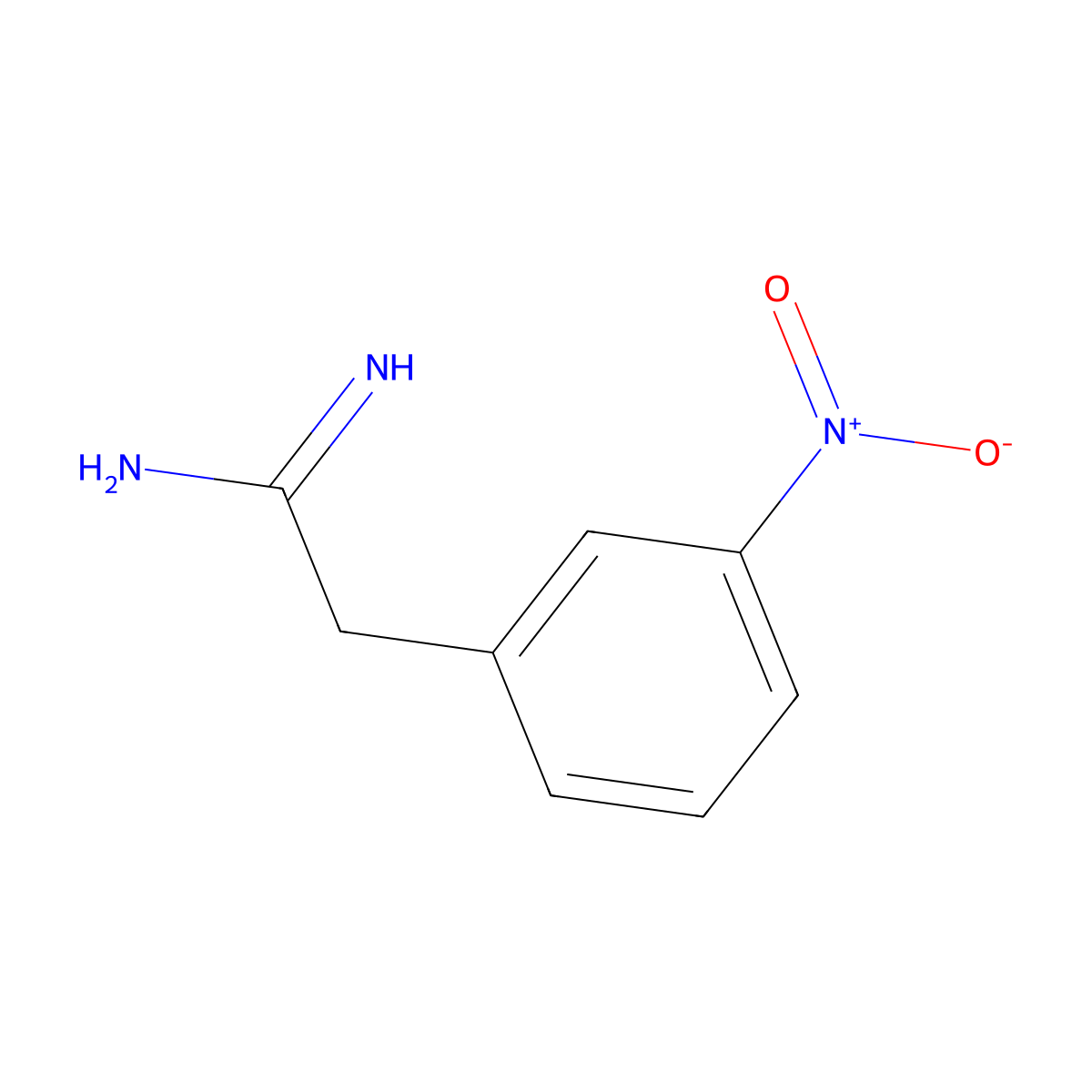 2-(3-Nitrophenyl)acetimidamide molecular structure, CAS 1361004-19-4