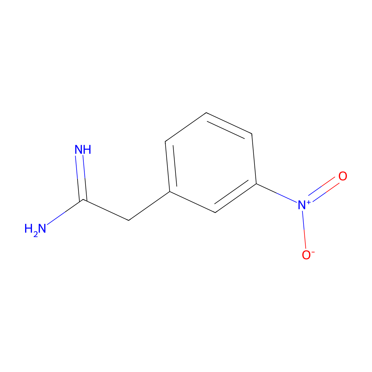 2-(3-Nitrophenyl)acetimidamide molecular structure, CAS 1361004-19-4