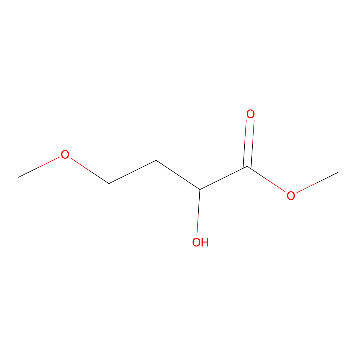 Methyl 2-hydroxy-4-methoxybutanoate molecular structure, CAS 1361017-70-0