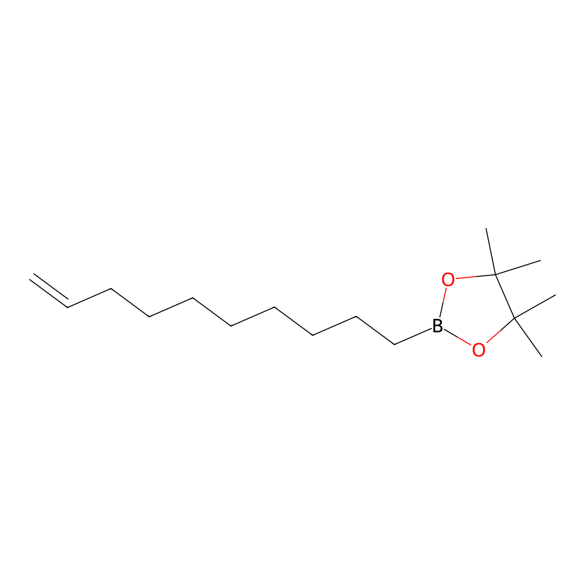 2-(Dec-9-en-1-yl)-4,4,5,5-tetramethyl-1,3,2-dioxaborolane molecular structure, CAS 1361022-68-5