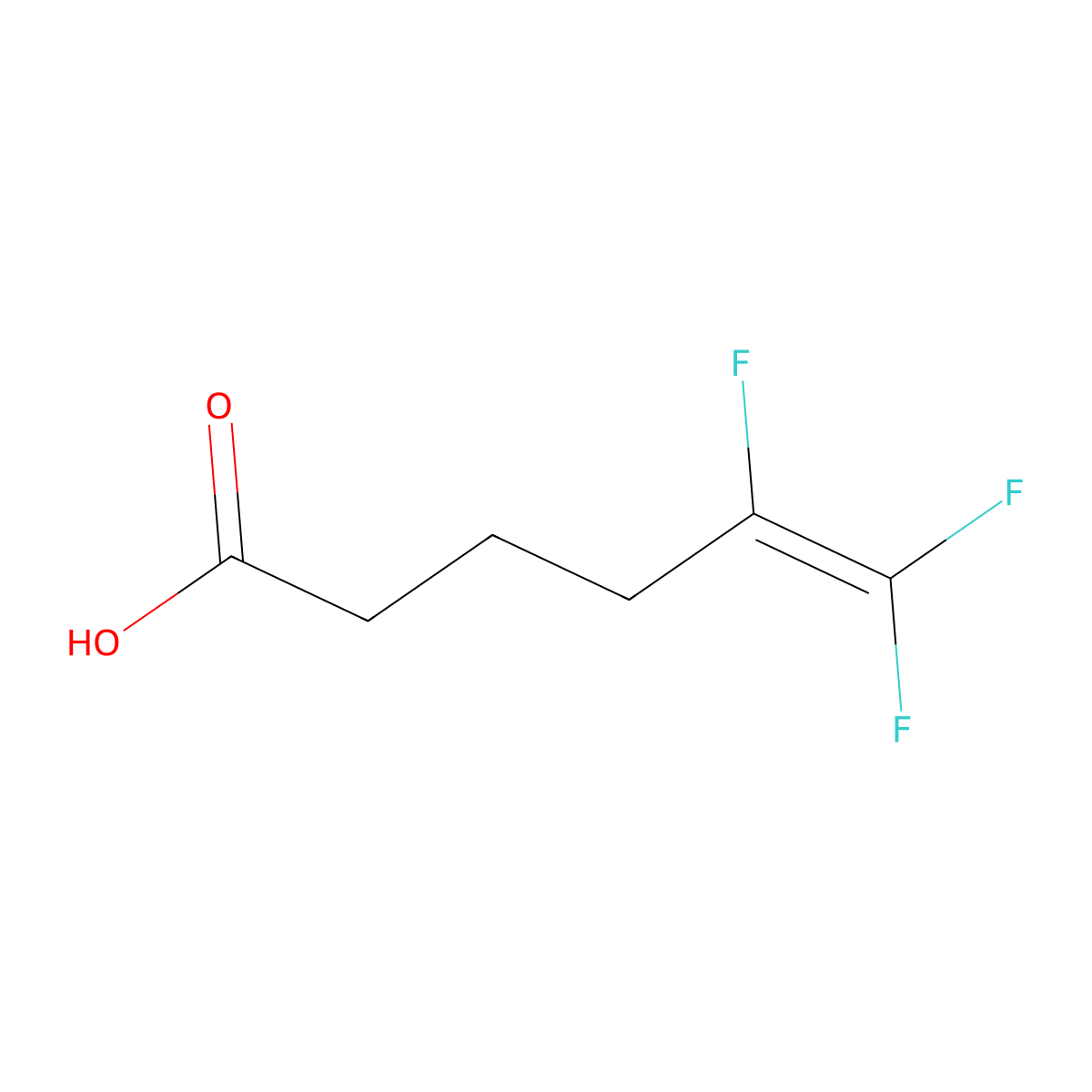 5,6,6-Trifluorohex-5-enoic acid molecular structure, CAS 136103-94-1