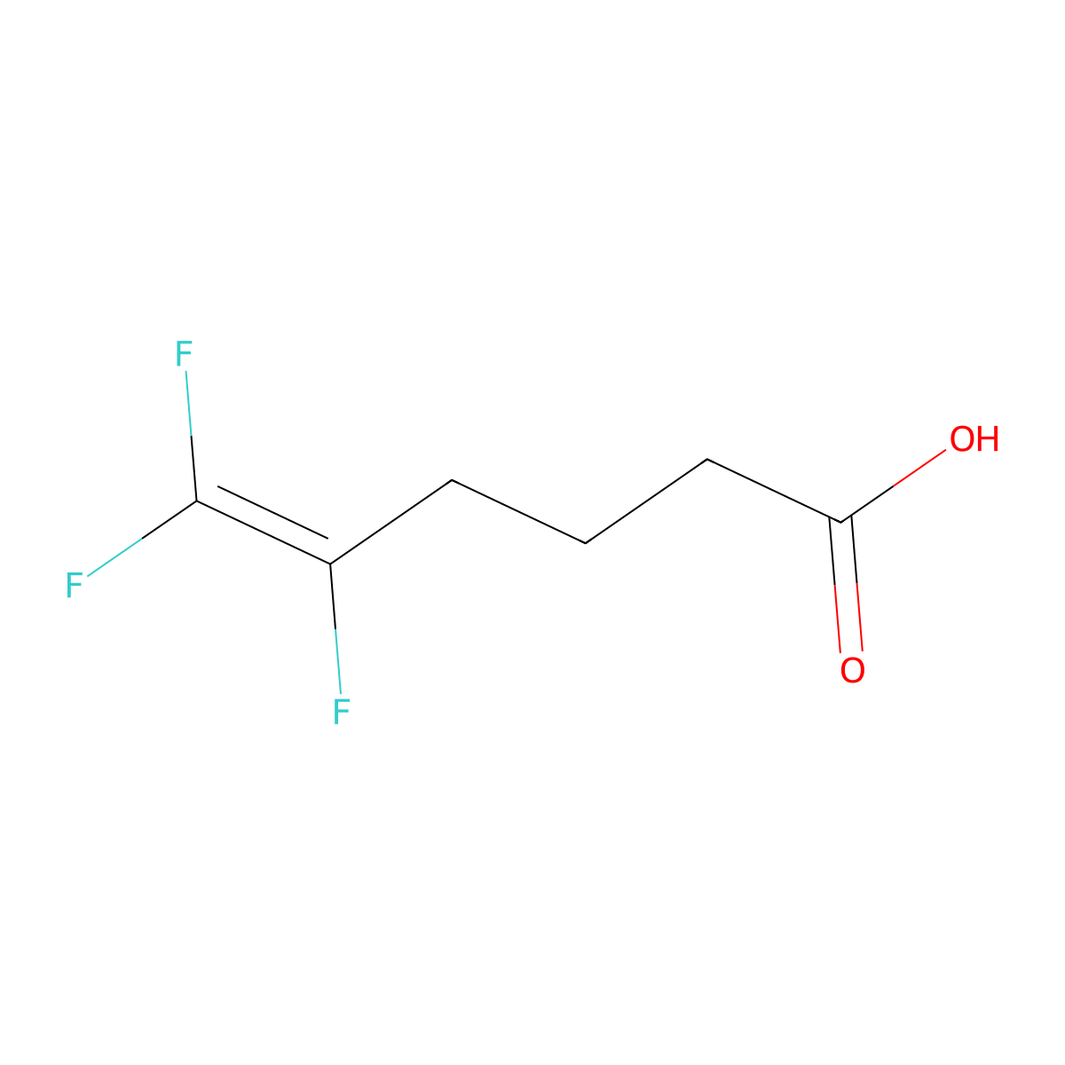 5,6,6-Trifluorohex-5-enoic acid molecular structure, CAS 136103-94-1