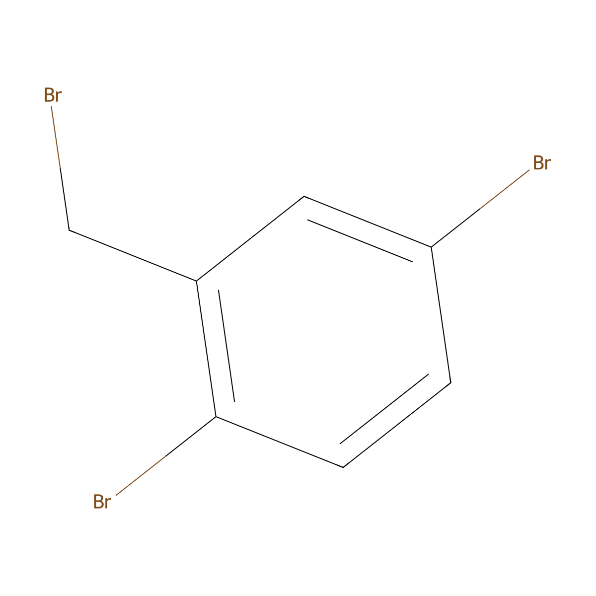 1,4-Dibromo-2-(bromomethyl)benzene molecular structure, CAS 136105-40-3