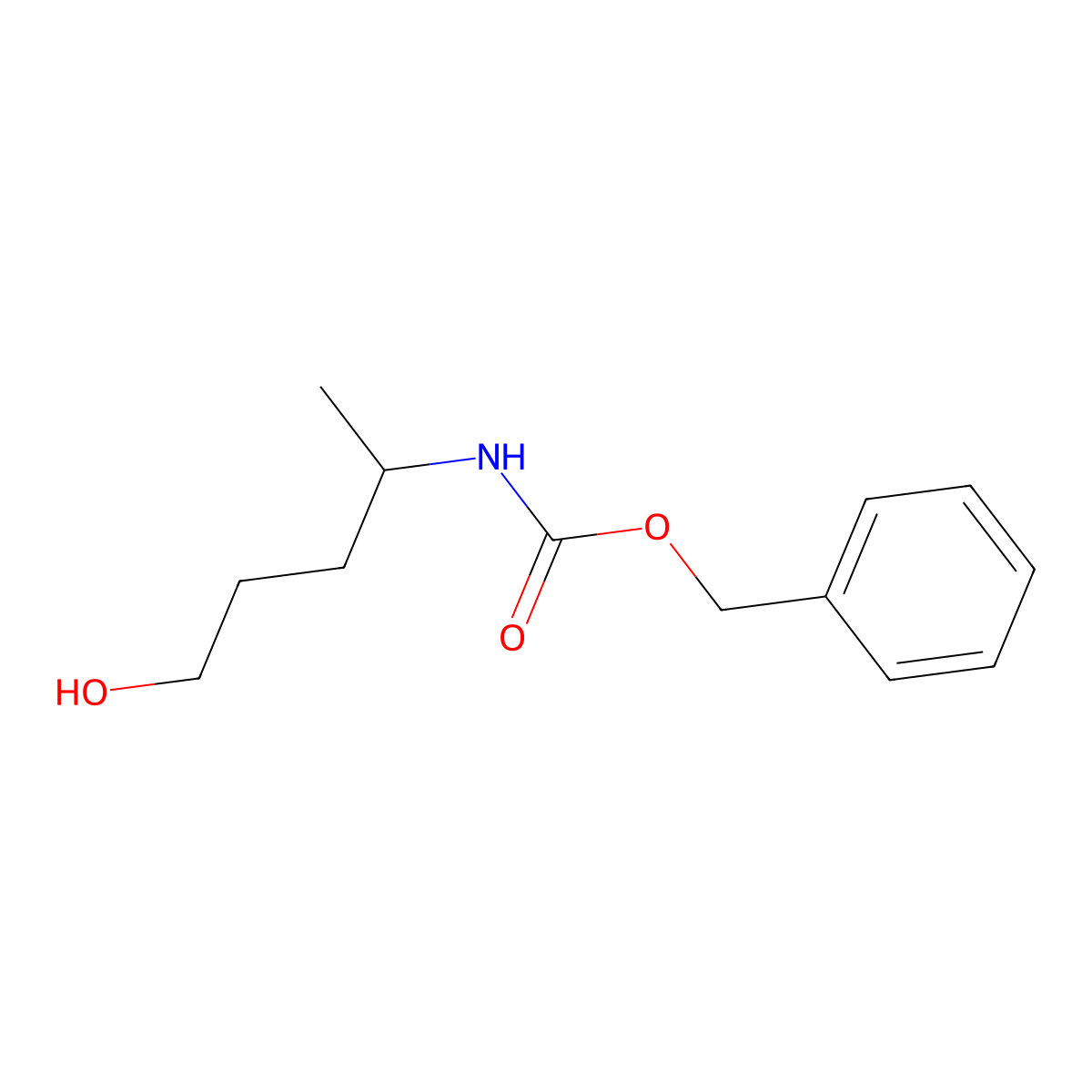 benzyl N-(5-hydroxypentan-2-yl)carbamate molecular structure, CAS 1361052-62-1