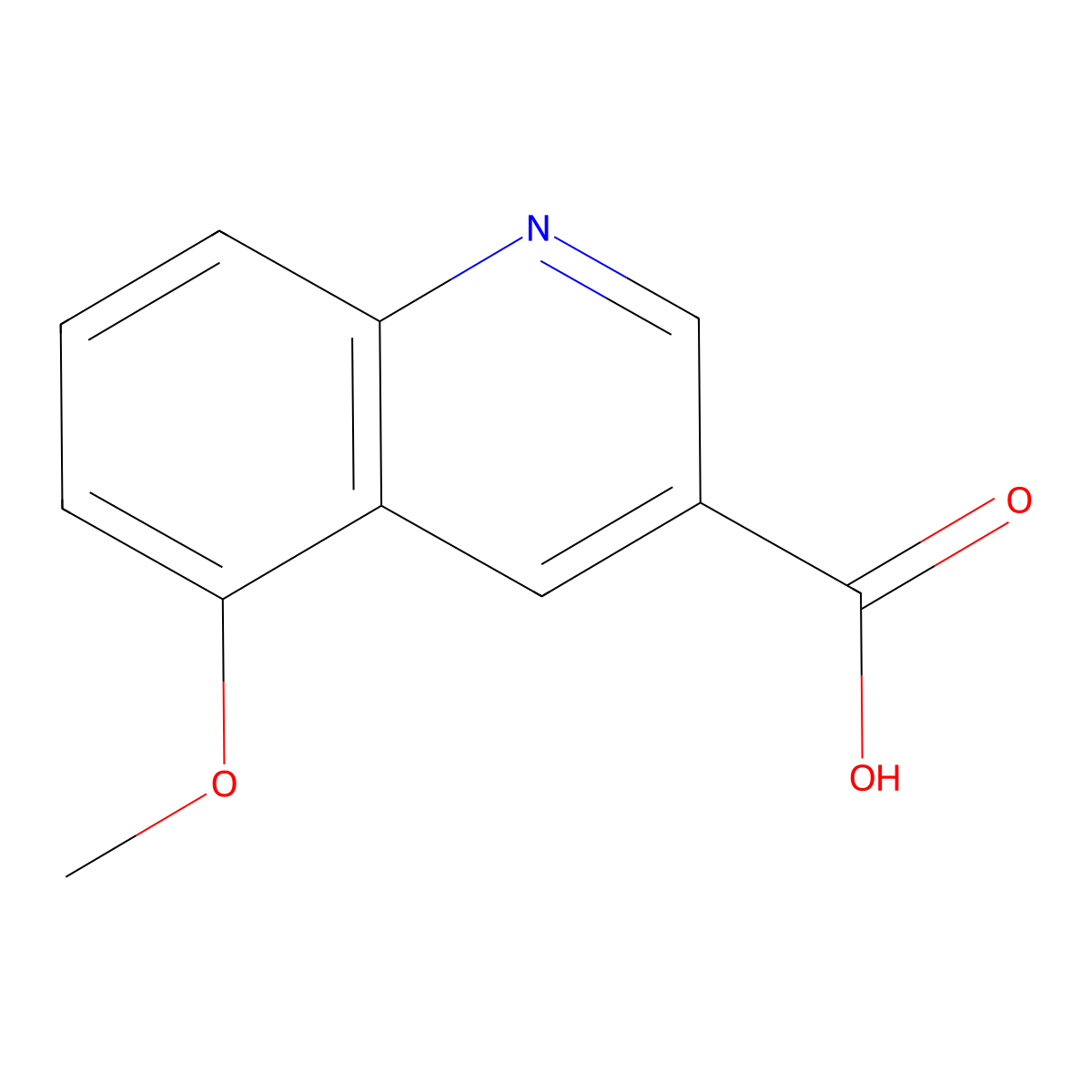 5-Methoxyquinoline-3-carboxylic acid molecular structure, CAS 1361091-98-6