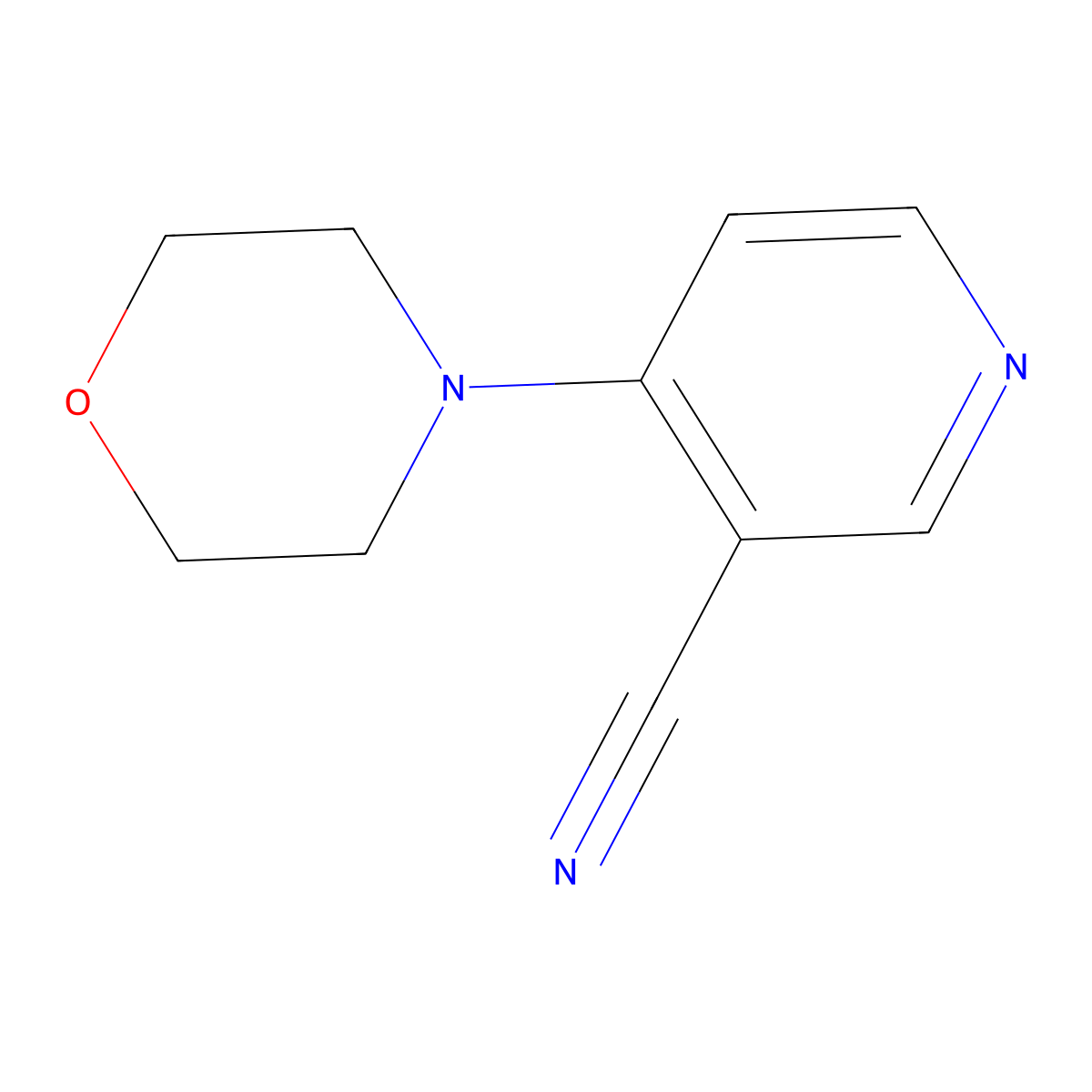 4-(Morpholin-4-yl)pyridine-3-carbonitrile molecular structure, CAS 1361092-04-7