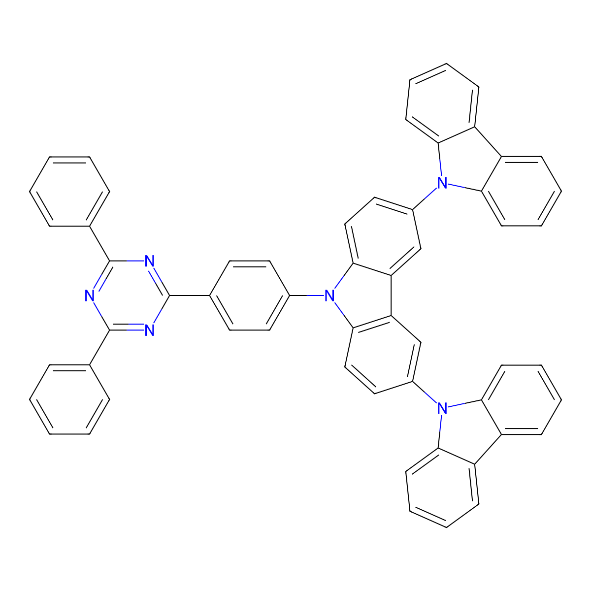 4-3CzTRz molecular structure, CAS 1361093-61-9