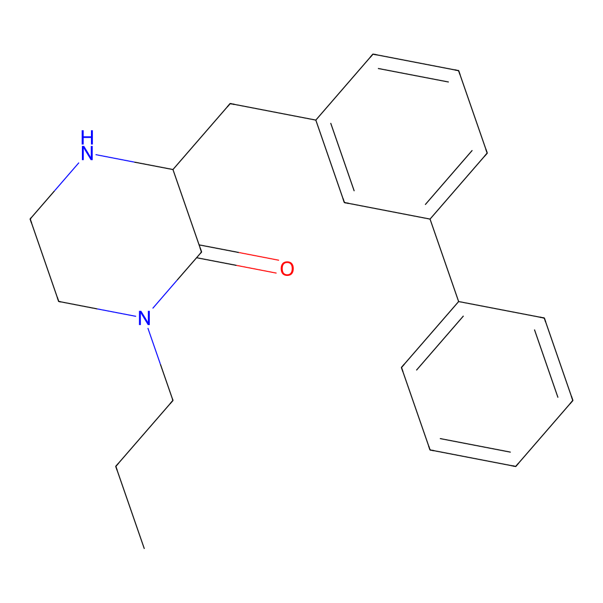 3-[(3-Phenylphenyl)methyl]-1-propylpiperazin-2-one molecular structure, CAS 1361111-20-7