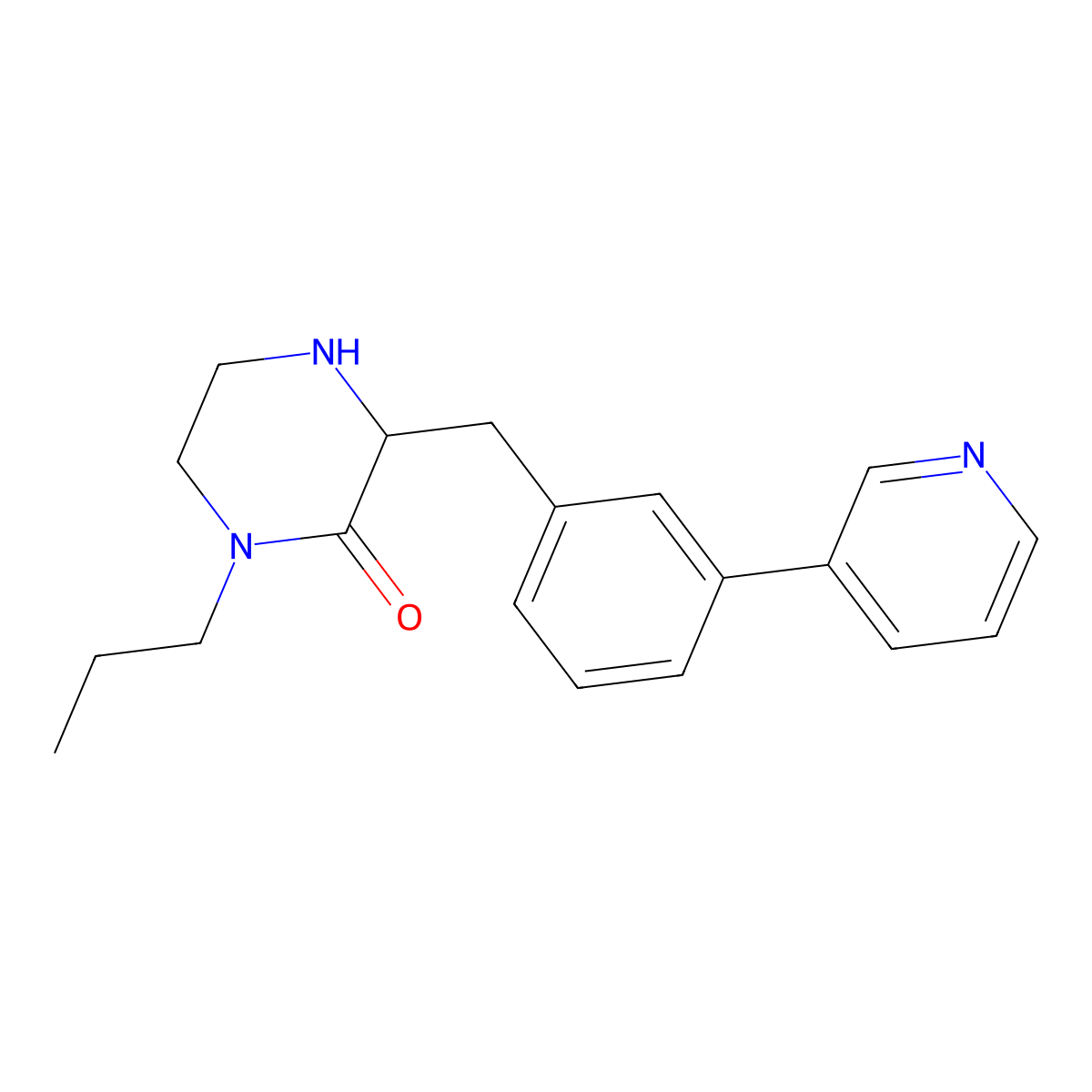 1-Propyl-3-(3-pyridin-3-yl-benzyl)-piperazin-2-one molecular structure, CAS 1361111-51-4