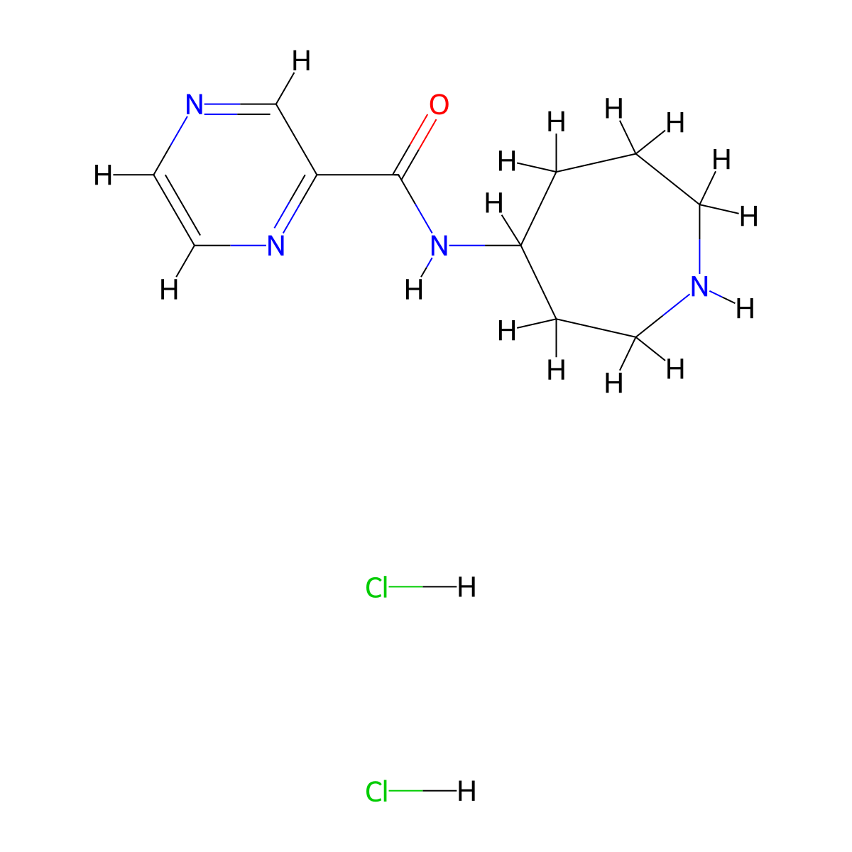 N-(azepan-4-yl)pyrazine-2-carboxamide dihydrochloride molecular structure, CAS 1361111-55-8
