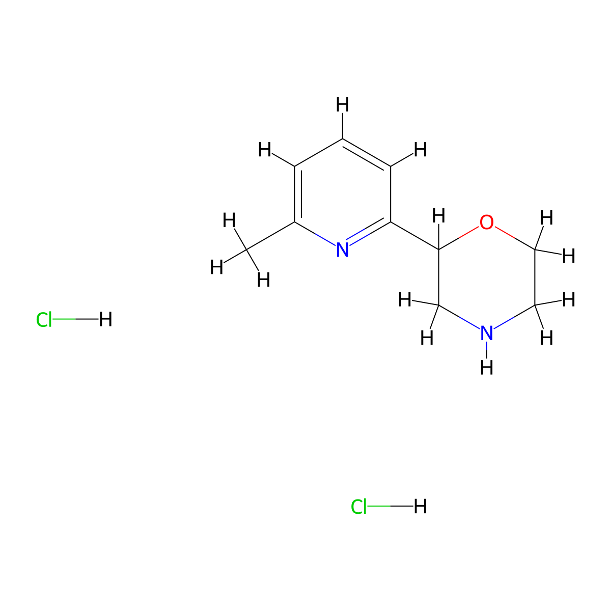 2-(6-Methylpyridin-2-yl)morpholine dihydrochloride molecular structure, CAS 1361112-96-0
