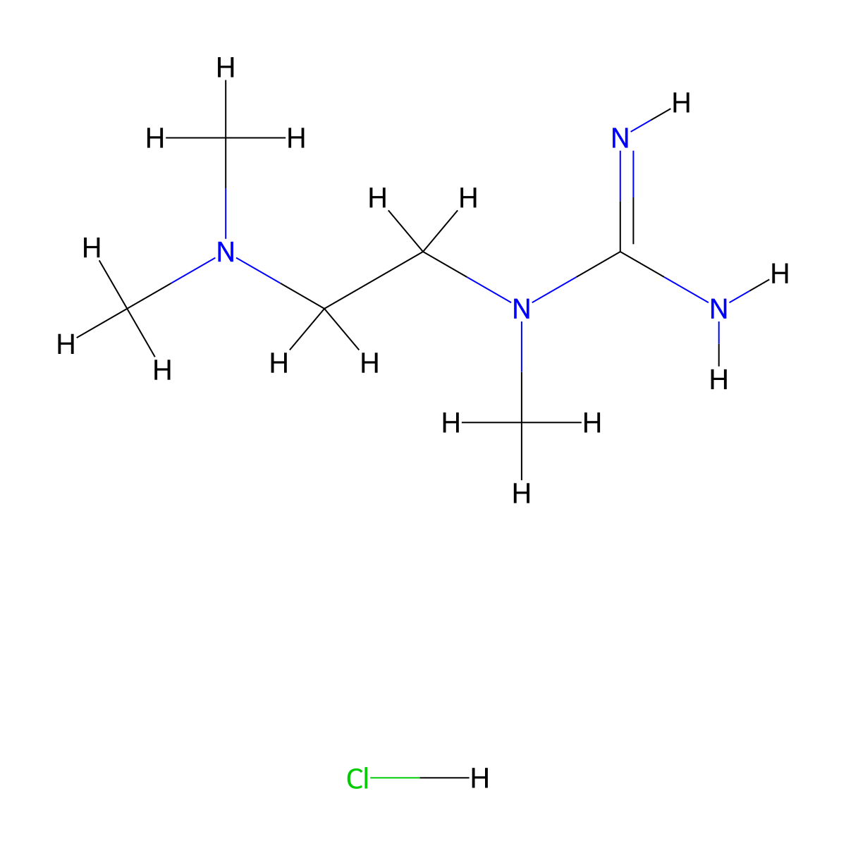 N-(2-Dimethylamino-ethyl)-N-methyl-guanidine hydrochloride molecular structure, CAS 1361114-50-2