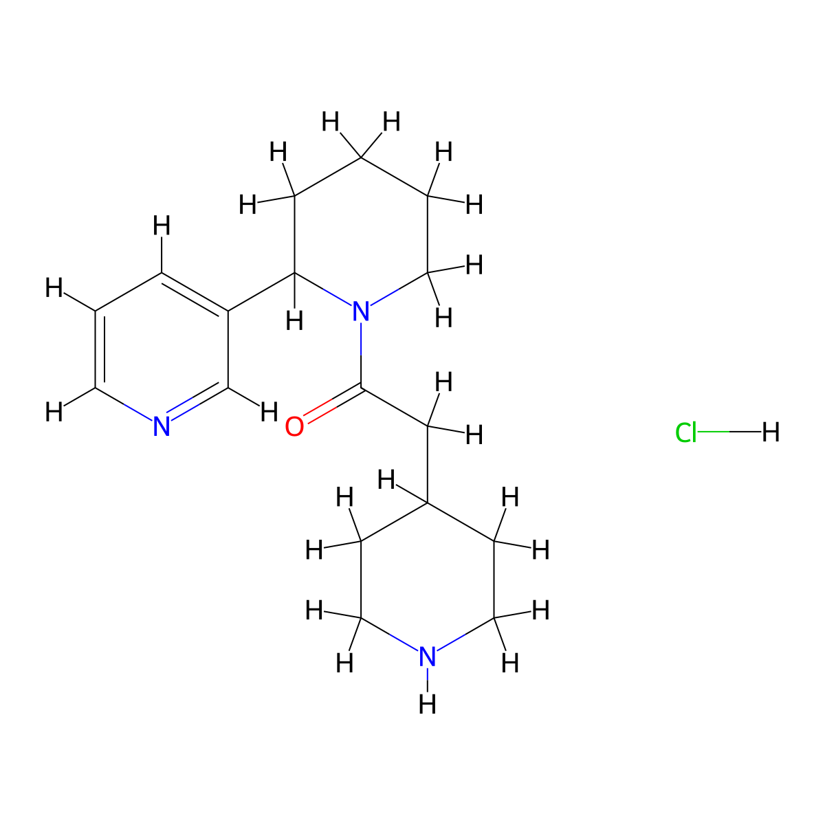 2-Piperidin-4-yl-1-(3,4,5,6-tetrahydro-2H-[2,3']bipyridinyl-1-yl)-ethanone hydrochloride molecular structure, CAS 1361115-64-1