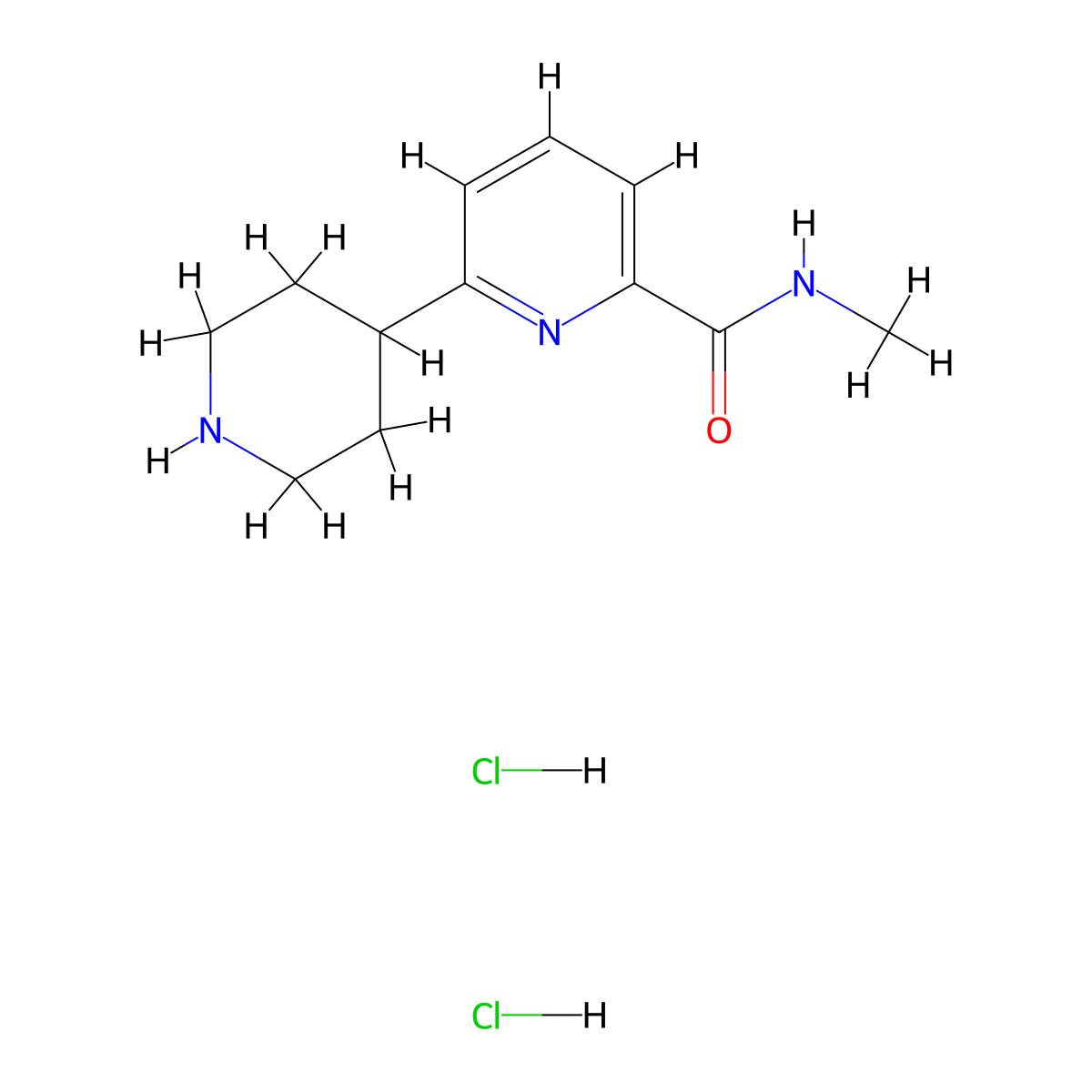 N-Methyl-6-(piperidin-4-yl)picolinamide dihydrochloride molecular structure, CAS 1361116-07-5