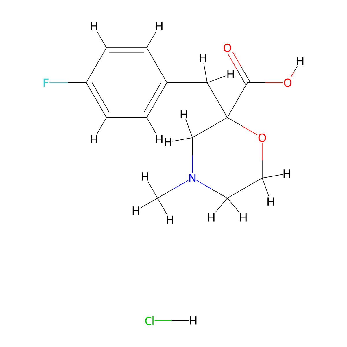 2-(4-Fluoro-benzyl)-4-methyl-morpholine-2-carboxylic acid hydrochloride molecular structure, CAS 1361116-81-5