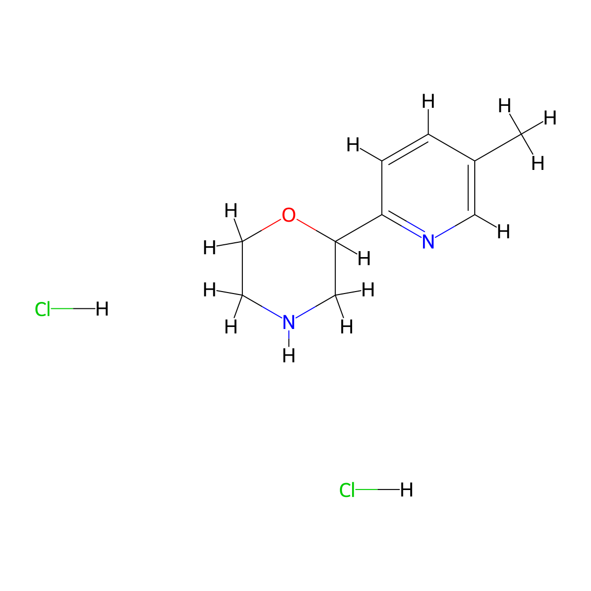 2-(5-Methylpyridin-2-yl)morpholine dihydrochloride molecular structure, CAS 1361118-65-1