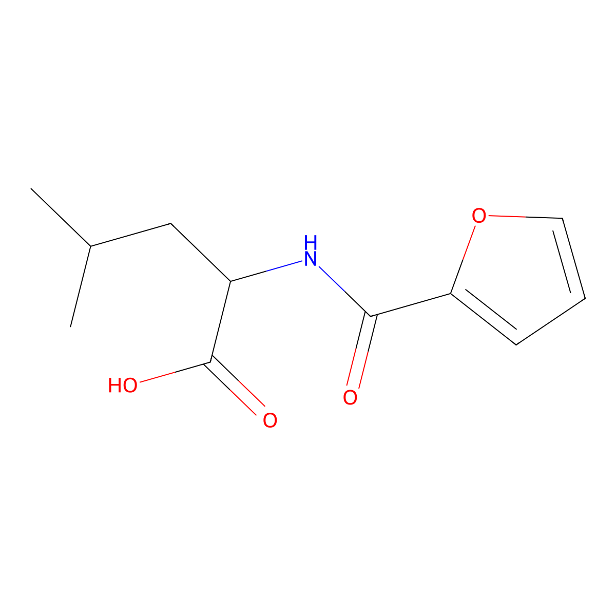 N-(2-Furoyl)leucine molecular structure, CAS 1361143-17-0