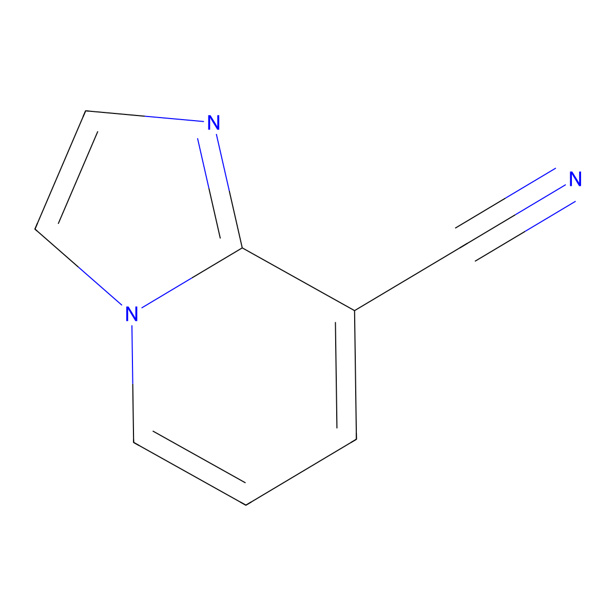 Imidazo[1,2-a]pyridine-8-carbonitrile molecular structure, CAS 136117-70-9