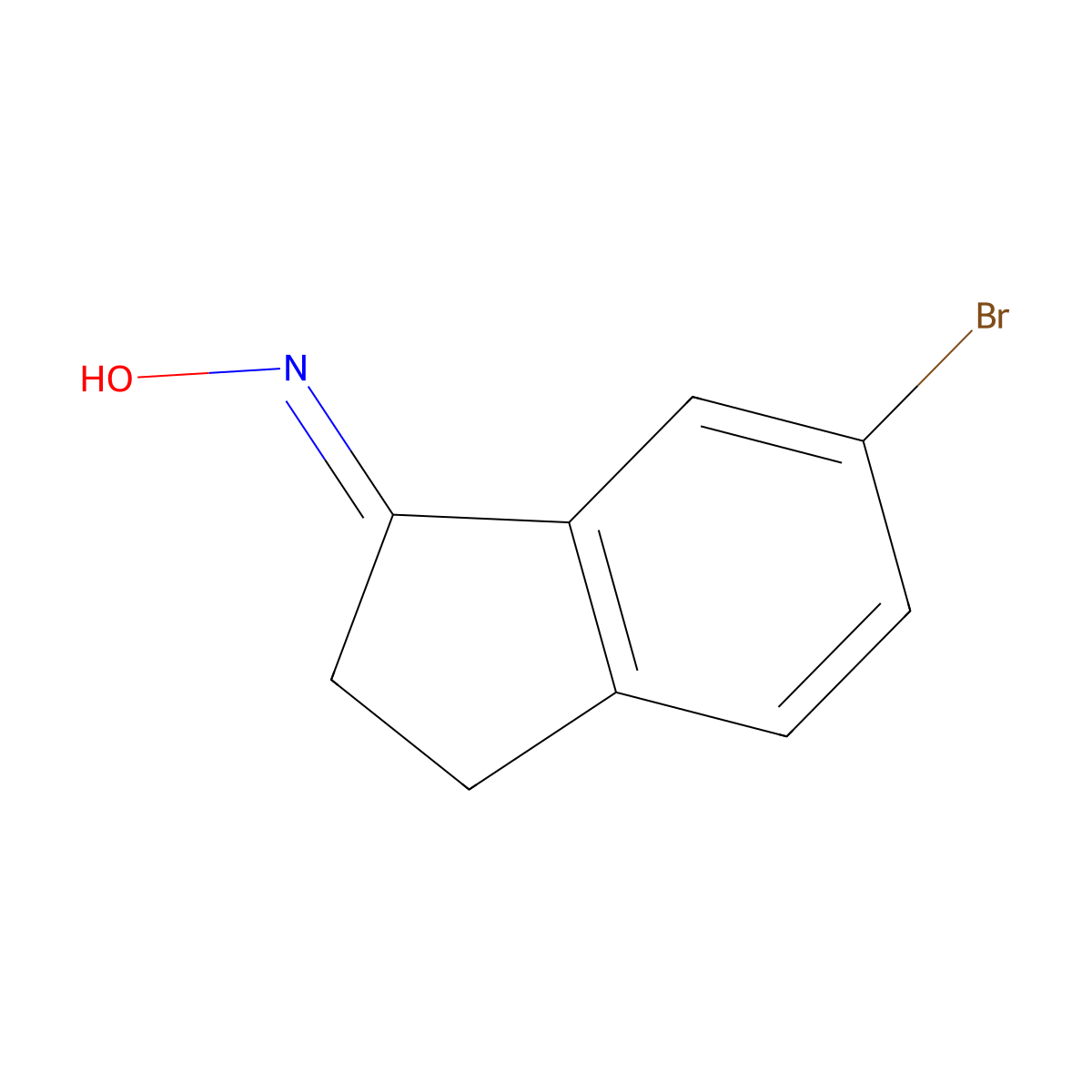 6-Bromo-2,3-dihydro-1h-inden-1-one oxime molecular structure, CAS 1361193-25-0
