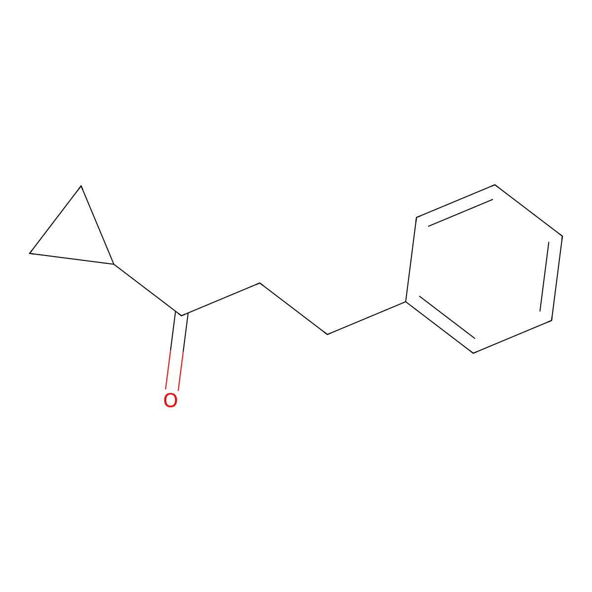 1-Cyclopropyl-3-phenylpropan-1-one molecular structure, CAS 136120-65-5