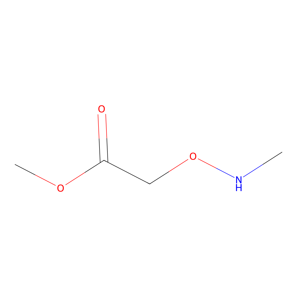 Methyl 2-[(methylamino)oxy]acetate molecular structure, CAS 1361233-80-8
