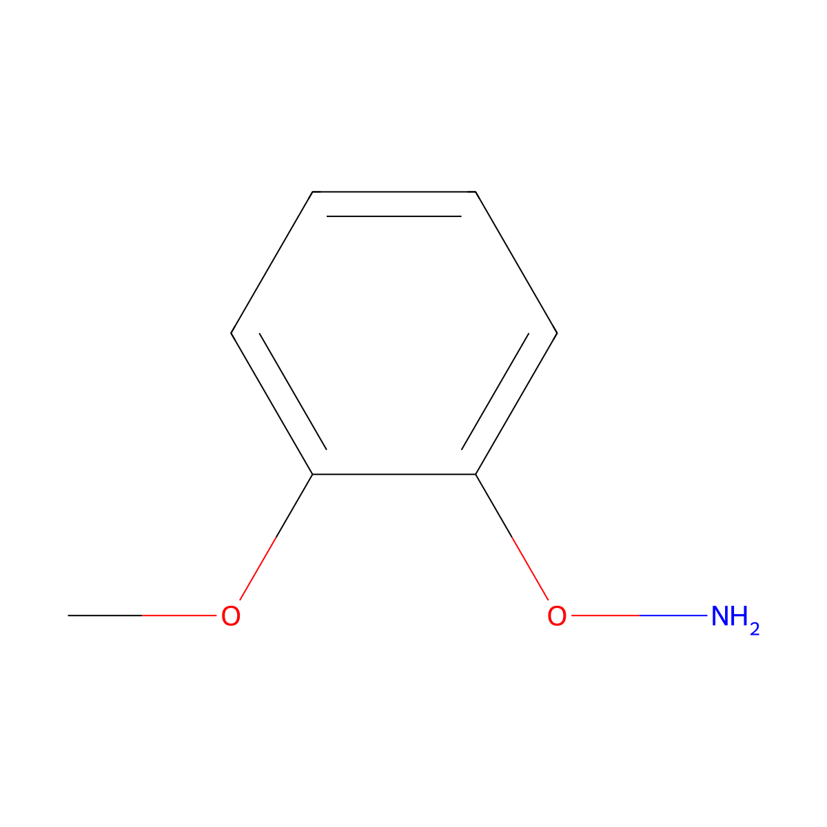 O-(2-methoxyphenyl)hydroxylamine molecular structure, CAS 1361233-90-0